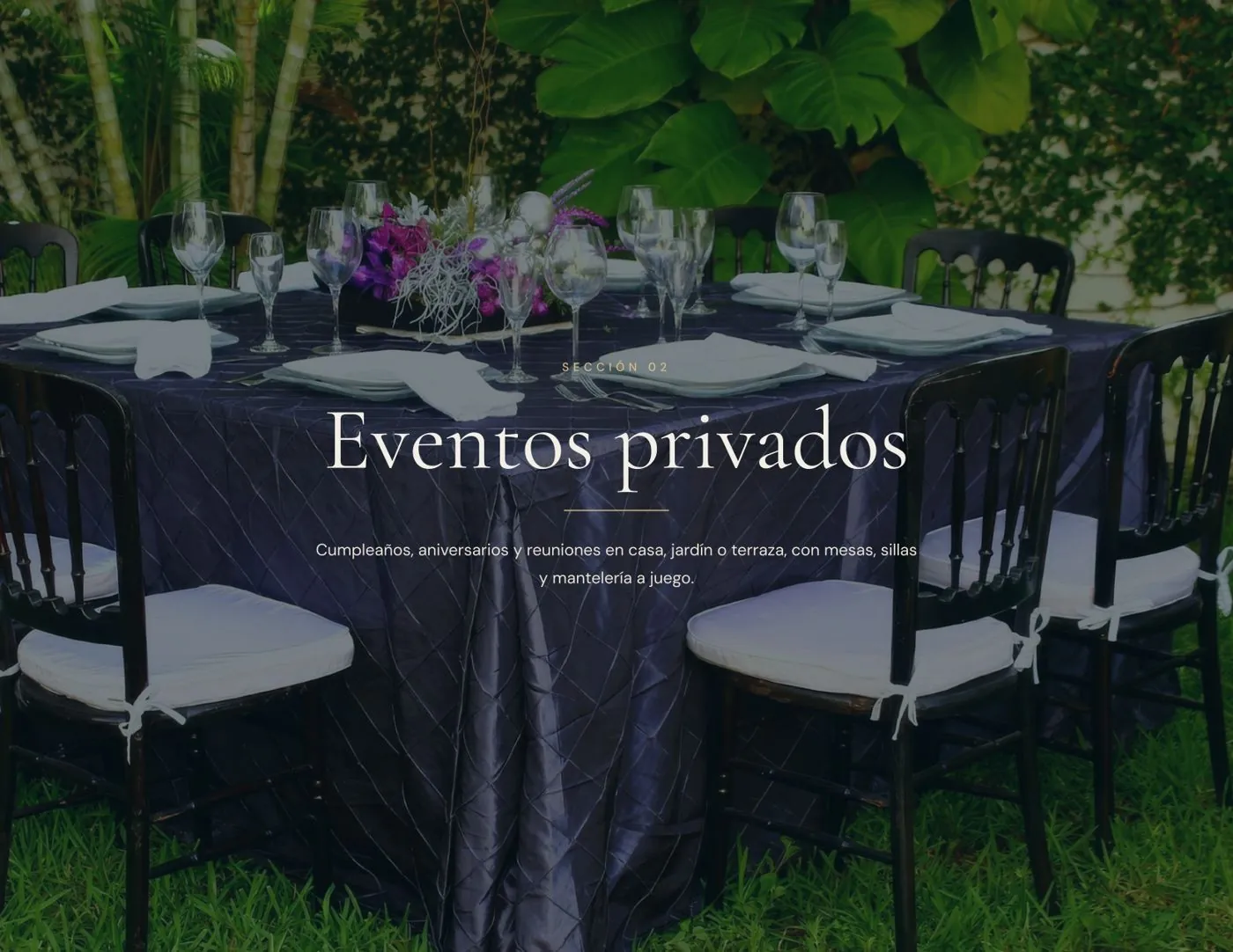 Catálogo de eventos Royal Table Cancún, página 7