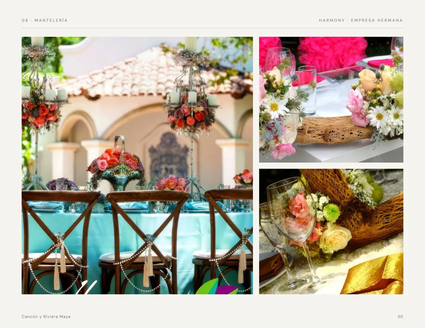 Catálogo de eventos Royal Table Cancún, página 30